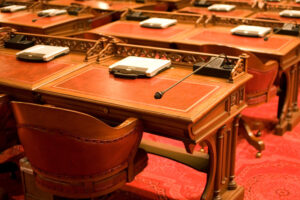 empty seat in the Washington DC house chamber