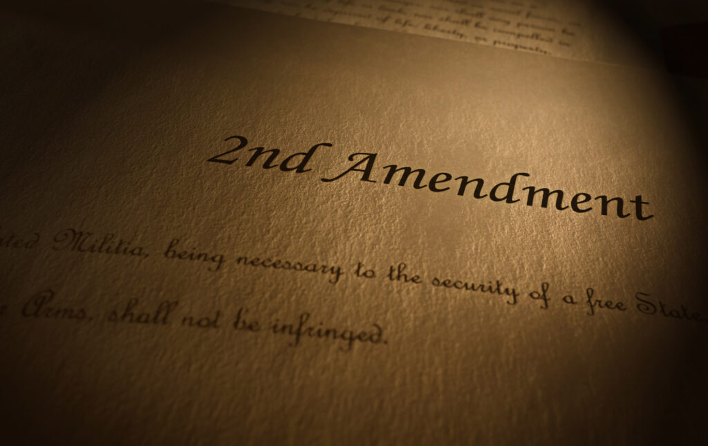 Second amendment written on parchment. 