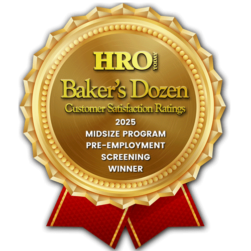 HRO Baker's Dozen customer satisfaction winner ribbon 2025